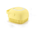Escova Massageadora para Banho de Pets com Dispenser de Shampoo